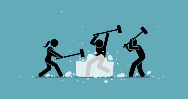 Ice breaking game at team event. Ice breaking game at team event.